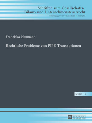 cover image of Rechtliche Probleme von PIPE-Transaktionen
